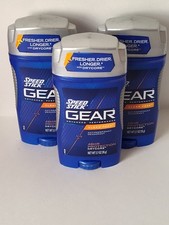3x Speed Stick Gear Antiperspirant Deodorant Clean Peak Solid Drycore 3 Oz