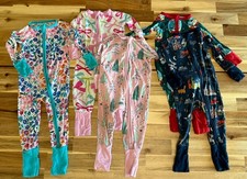 Little Sleepies Zippy Bundle 3-6m 6-12m Bamboo Pajamas
