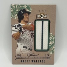 2014 Topps Triple Threads Unity Single Jumbo Relic Emerald Brett Wallace /18 HOU