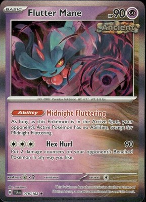 FLUTTER MANE 078/162 TEMPORAL FORCES R HOLO POKEMON