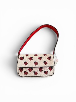 New Release Made In India VIRAL Ladybug Beaded Shoulder Bag NWT