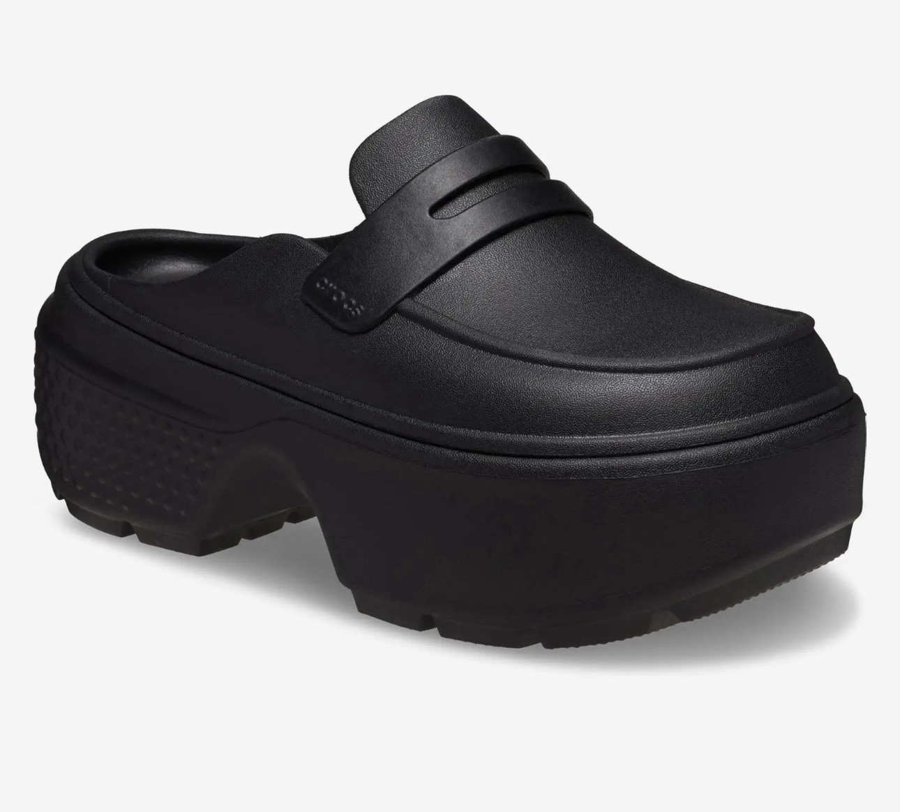 Crocs Stomp Platform Loafers in Black Women's Size 7-image