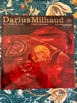 SUA ST 50864 Darius Milhaud Cello Concertos 1 & 2 Stanislav Apolin Supraphon NM