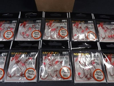 (10) Packs NEW Matzuo RARE Death Roll Rig Trolling Fishing Lures 1/0 Red Hooks