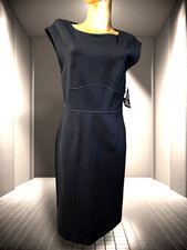 GUCCI Classic Little Black Cocktail Dress Sleeveless Stretch Jersey Sz L