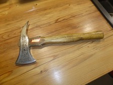 Feuerwehrbeil/Handzierbeil/Offiziersbeil - Typ G-NA verchromt Holzstiel Natur