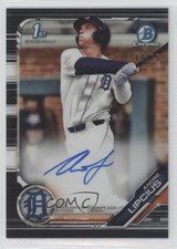 2019 Bowman Draft Chrome Pick Black Refractor 14/75 Andre Lipcius Auto 04lr
