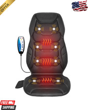 Massage Seat Cushion With Heated Back Neck Body Massager Chair For Home Office