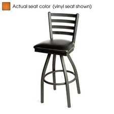 Oak Street Mfg SL2301SCH Ladderback Swivel Barstool w/Cherry Wood Seat