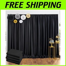Thick Black Drapes for Parties - 4 Panels