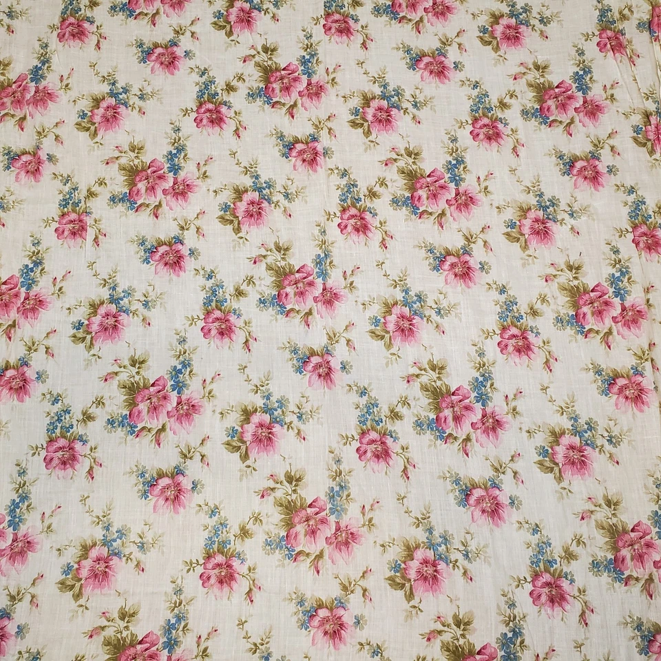 Tela casera primitiva floral de algodón de gasa 4,4 yardas precortada Foto 4 de 4