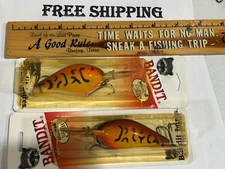 2 Pre-Pradco Bandit 400 - Red Package Triple Grip  Spring Craw yellow Color 426