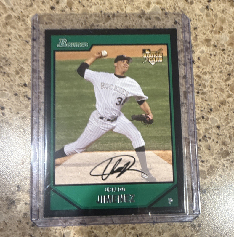 Bowman 2007 Ubaldo Jimenez Colorado Rockies #206 Rookie Baseball Card