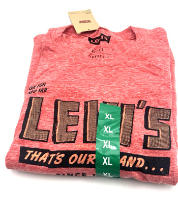 Levi's Original Salmon Snow XL T Shirt