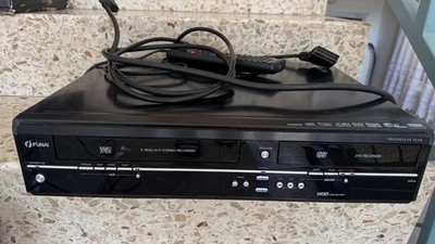 Funai WD6D-D4413DB VHS / DVD Kombi Recorder HDMI + FB. Fully Working.