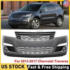 Complete Front Bumper Cover Kit For 2013 2014 2015-2017 Chevrolet Traverse
