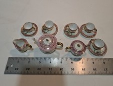 Miniature Tea Set Occupied Japan 8 pieces EXC 1/3 Scale