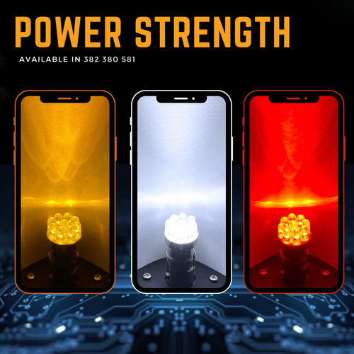 Pour Ford Focus MK2 Avant Arrière LED Ambre Clignotant Ampoules 2004-2011 12v - Photo 8 sur 12