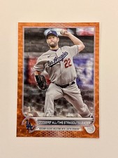 2022 Clayton Kershaw Topps Update #US309 Orange Foil /299 WBC Rare Dodgers SP