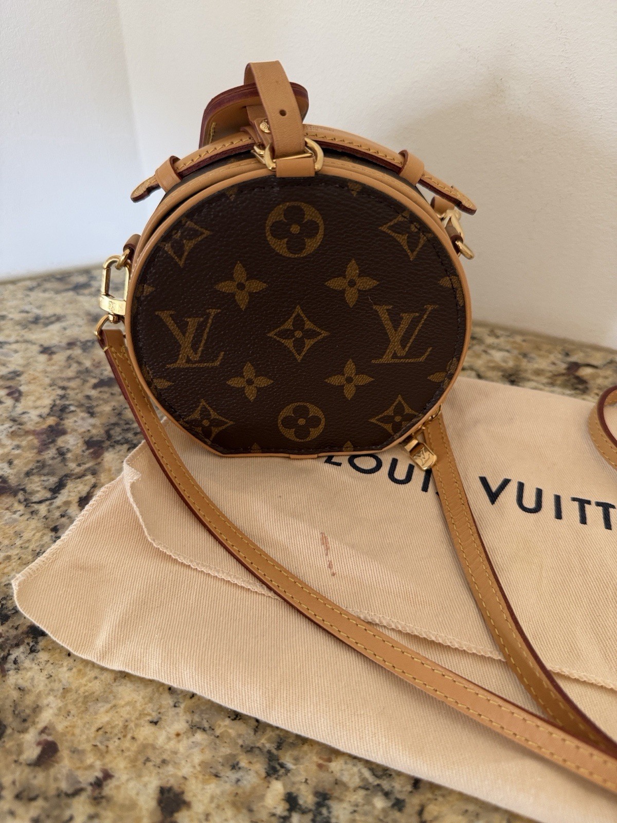 Louis Vuitton Brown and Tan Mini Boite Chapeau Shoulder Bag image 2