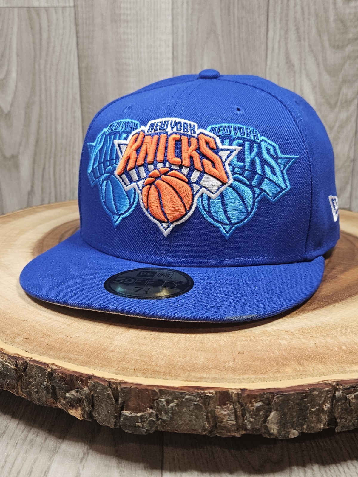 New York Knicks New Era 59Fifty Fitted Hat Cap Size 7 1/2 NBA BNWT