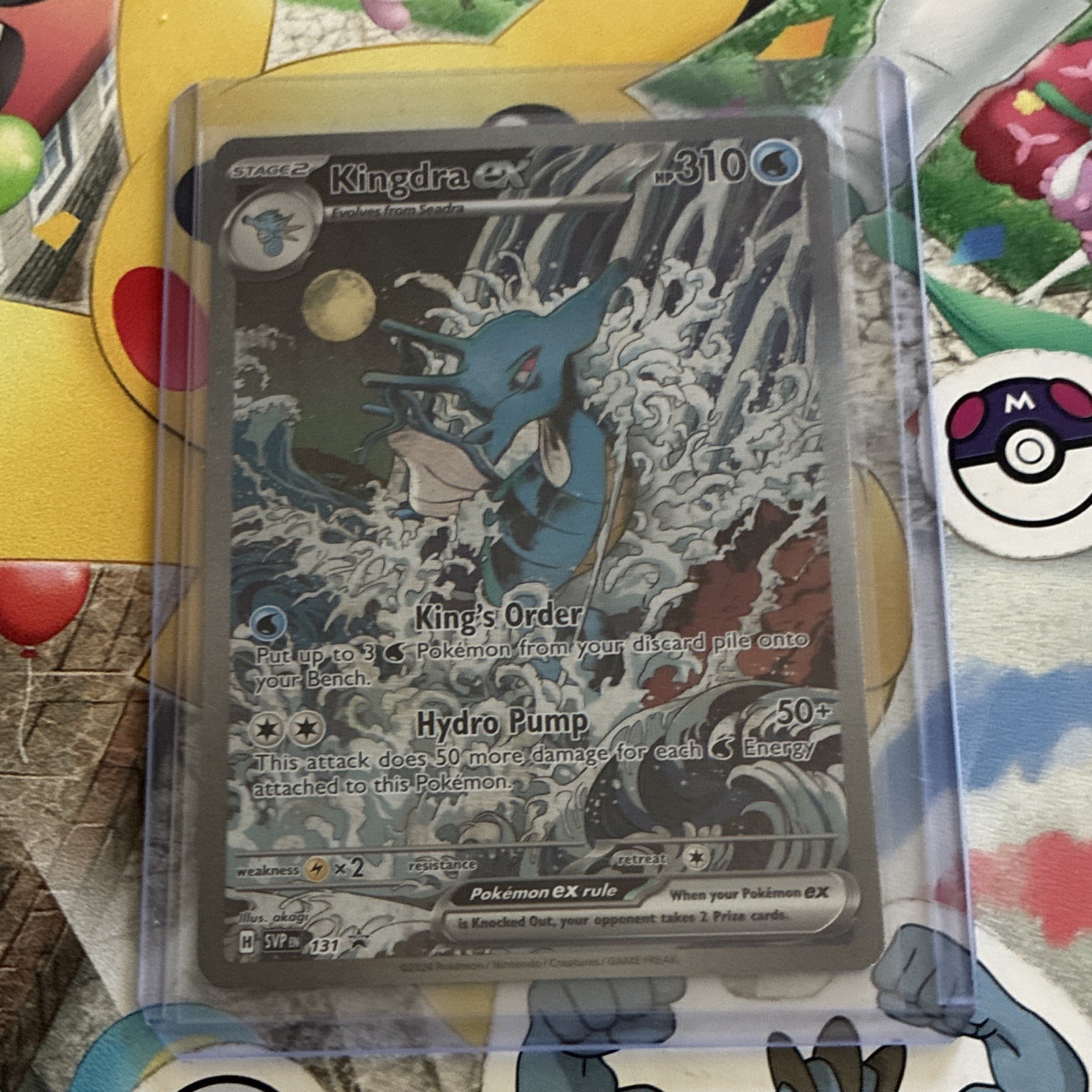 Pokemon TCG SVP Scarlet & Violet Kingdra ex 131 Full Art Promo Holo 310 HP