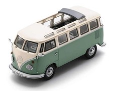 VW T1 Samba Bus 1963 Green Cream 1:43 Diecast Model Car | Schuco