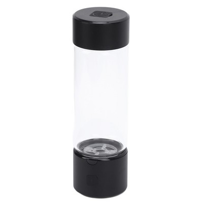 Hydrogen Water Bottle Generator Glass 460ml Portable Ionizer Machine 3 Min SET