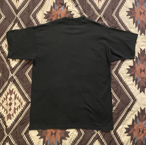 Vintage 1998 DARE To Resist Drugs T Shirt Jordan Jump Man Lion Black Large RARE - Picture 4 of 6