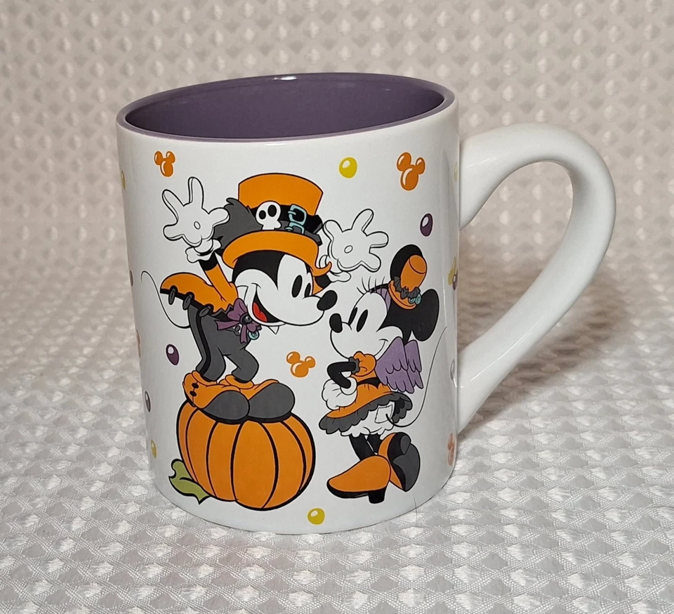 Disney Mickey Minnie Mouse Halloween Otoño Vamos Fiesta Cerámica Taza de Café Otoño Foto 2 de 4
