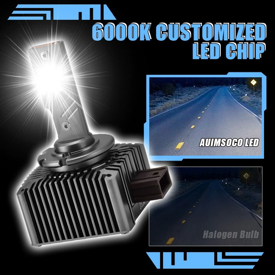 2x D1S/D1R Led Headlight Combo High Low Beam For Mercedes-Benz C63 AMG 2008-2015 - Image 2 of 4