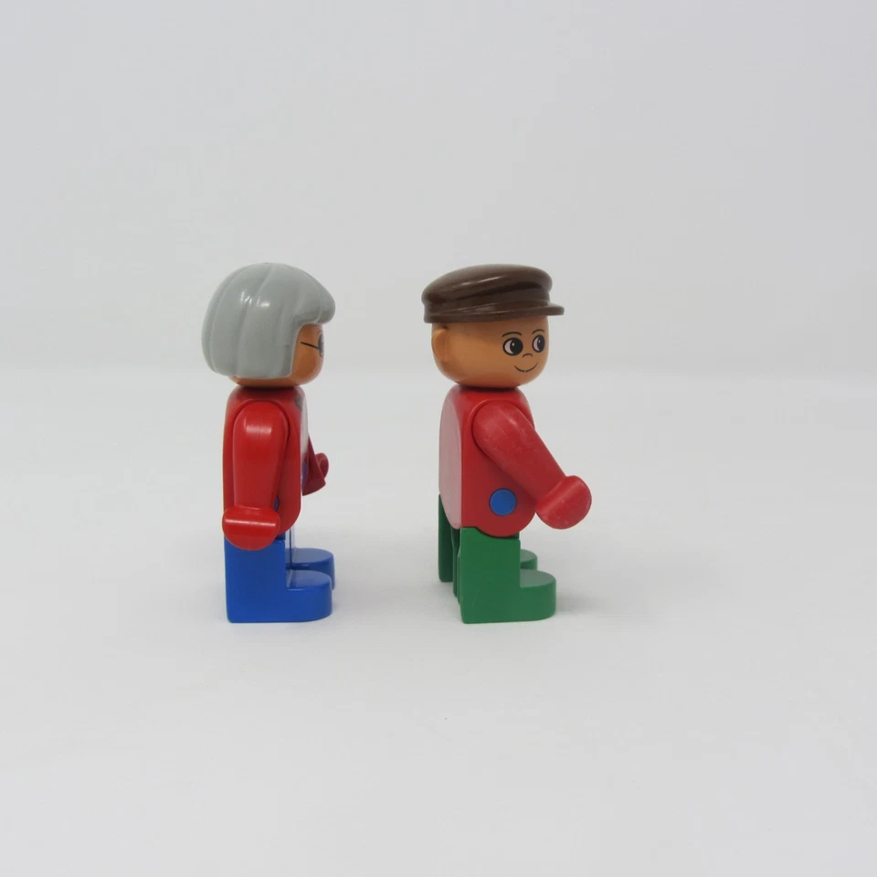 LEGO DUPLO Vintage Grandpa & Grandma Minifigures Lot – Rare Classic Figures - Image 3 of 4