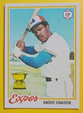 1978 Topps - Andre Dawson #72 All Star Rookie Cup Card. rookie card picture