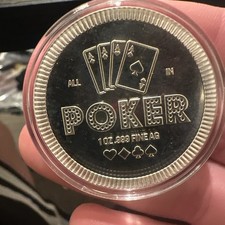1 OZ. .999 SILVER POKER CHIP STYLE STACKER - Epic Coin