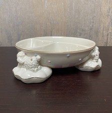 Lenox Lazy lambs Divided Bowl Porcelain for Baby in Original Box