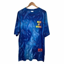Vintage 90s Home Improvement Man at Work AOP T Shirt Large