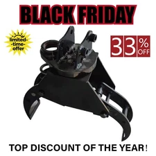 360° Hydraulic Rotation Log Grapple for all 1Ton AGT Mini Excavator |12EX-XZZMQ