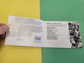 1990 Nintendo NES ROLLERGAMES Ultra Games Instruction Manual/Booklet