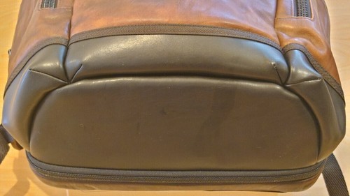 TUMI Backpack Rucksack Leather Brown Plain 92681DB2 Used - Picture 13 of 20