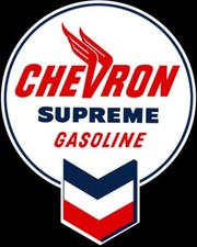 Chevron Supreme Gasoline NEW Sign: 28 Tall Di...