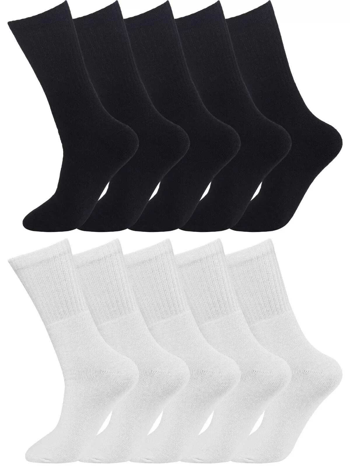 Men's Plain Sport Socks Ankle Large Compression Cotton Socks 6x Pack Size UK6-11