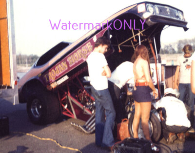 ''Trojan Horse'' Larry Fullerton & ''Emel'' Ford Mustang NITRO Funny Car PHOTO! #46