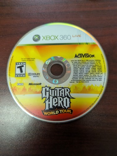 Guitar Hero World Tour (Microsoft Xbox 360, 2008) NO TRACKING - DISC ONLY 6342