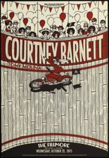Courtney Barnett Tony Molina 10/21/2015 Fillmore SF Poster by Kyler Martz F1365
