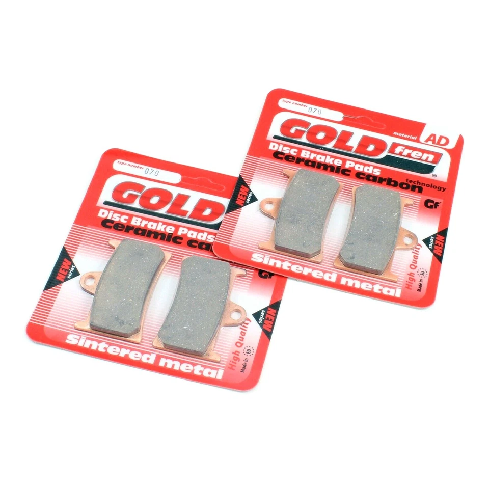 Juego de pastillas de freno GOLDfren cerámica para ambas pinzas delanteras AD-070 2 pares EBC FA69/2 Foto 3 de 3
