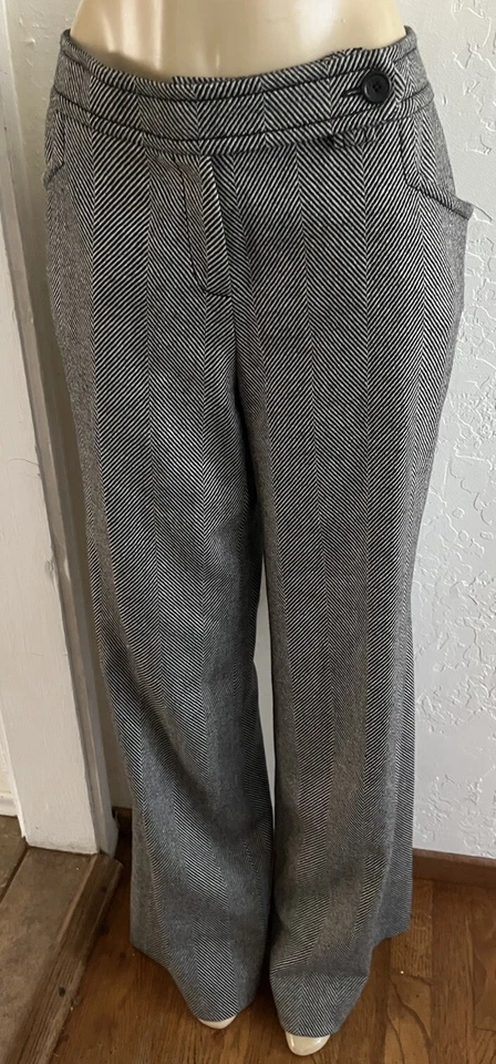 Pantalones Pantalones CHRISTIAN DIOR BOUTIQUE JOHN GALLIANO Lana Espiga Pierna Ancha Foto 4 de 4