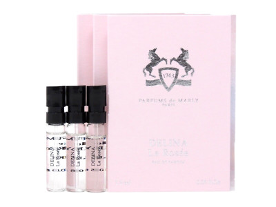 PDM PARFUMS DE MARLY DELINA LA ROSEE EDP 1.5ml .05oz x 3 PERFUME SPRAY SAMPLES