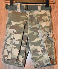 Boys Chinchilla Camo Bailey's Point Flat Front Cargo Shorts Size 4 NWT NEW
