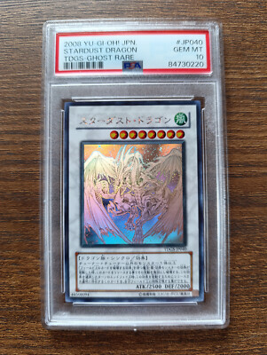 Yu-Gi-Oh Sternenstaubdrache PSA 10 Ghost Rare TDGS-JP040 Japanisch