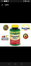 Spring Valley Potassium 99 Mg 250 Caplets Supplement Exp 05/2025